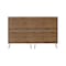 Manhattan Comfort Rockefeller 10-Drawer Double Tall Dresser in Nature and Rose Pink 156GMC6 - alternate 9